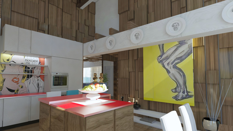 Интерьер чпстного дома поп-арт