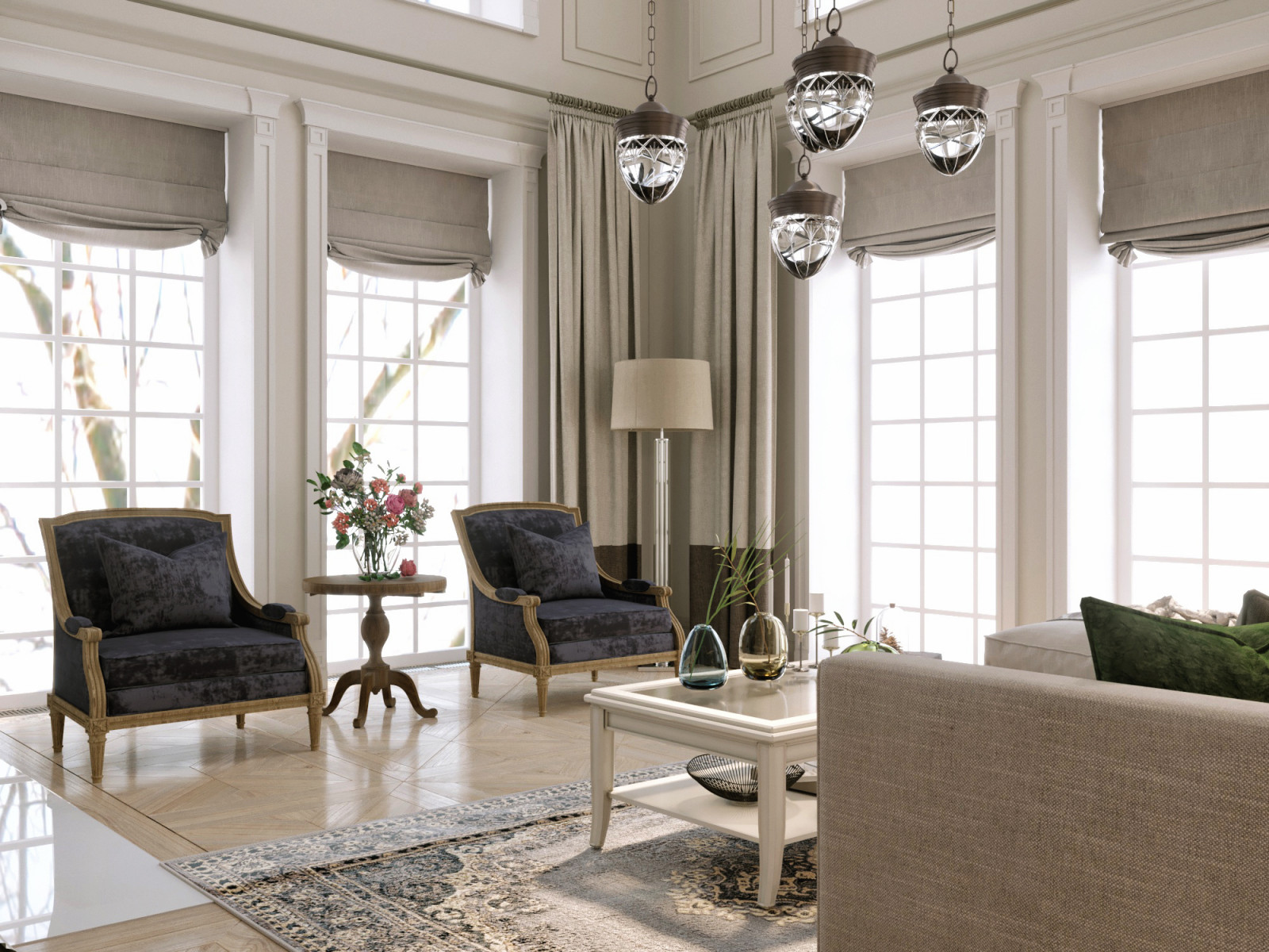 Загородный дом в классическом стиле 370 м.кв