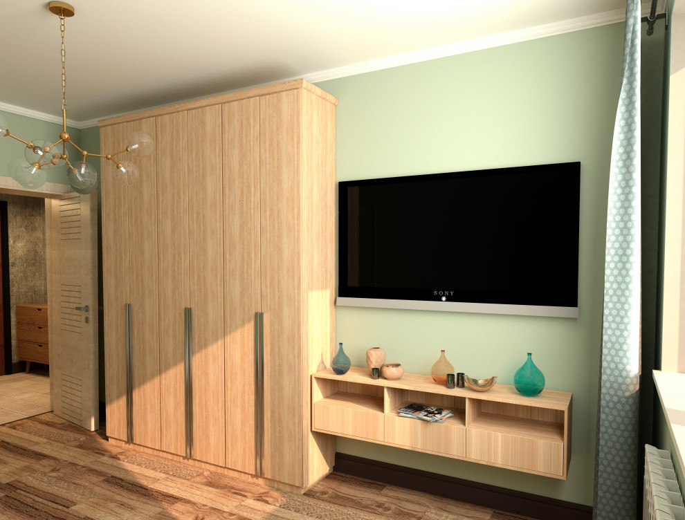 Однокомнатная квартира 34 кв.м. в трёх стилистических решениях.