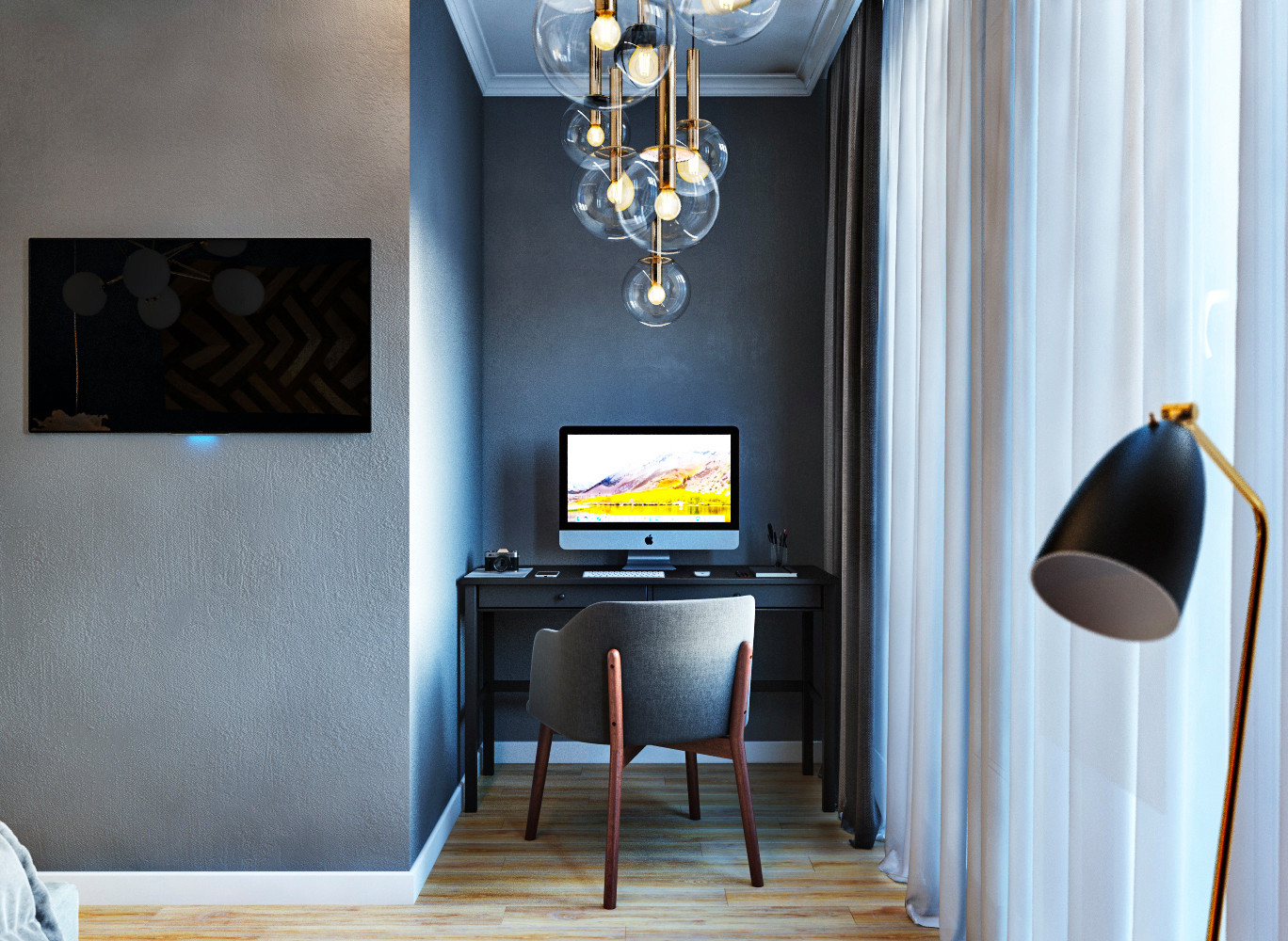 Тридцать оттенков серого в интерьере квартиры ЖК "Сердце Каспия"