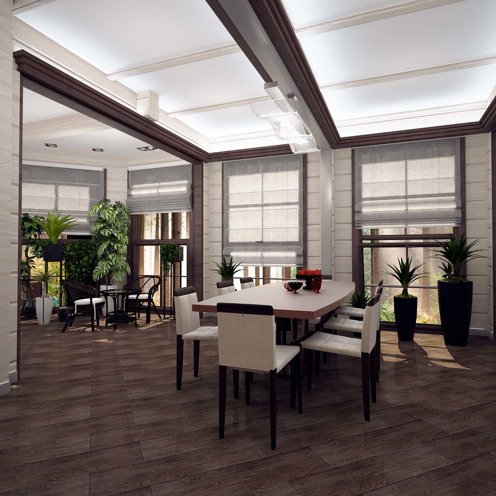 Дизайн интерьера деревянного дома 394 кв.м.