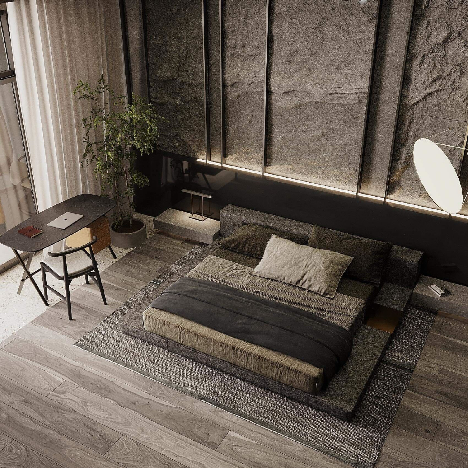 Dark Bedroom