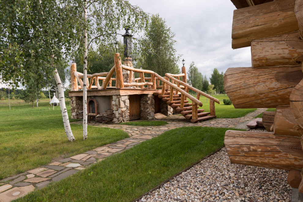 Дом в рустикальном стиле