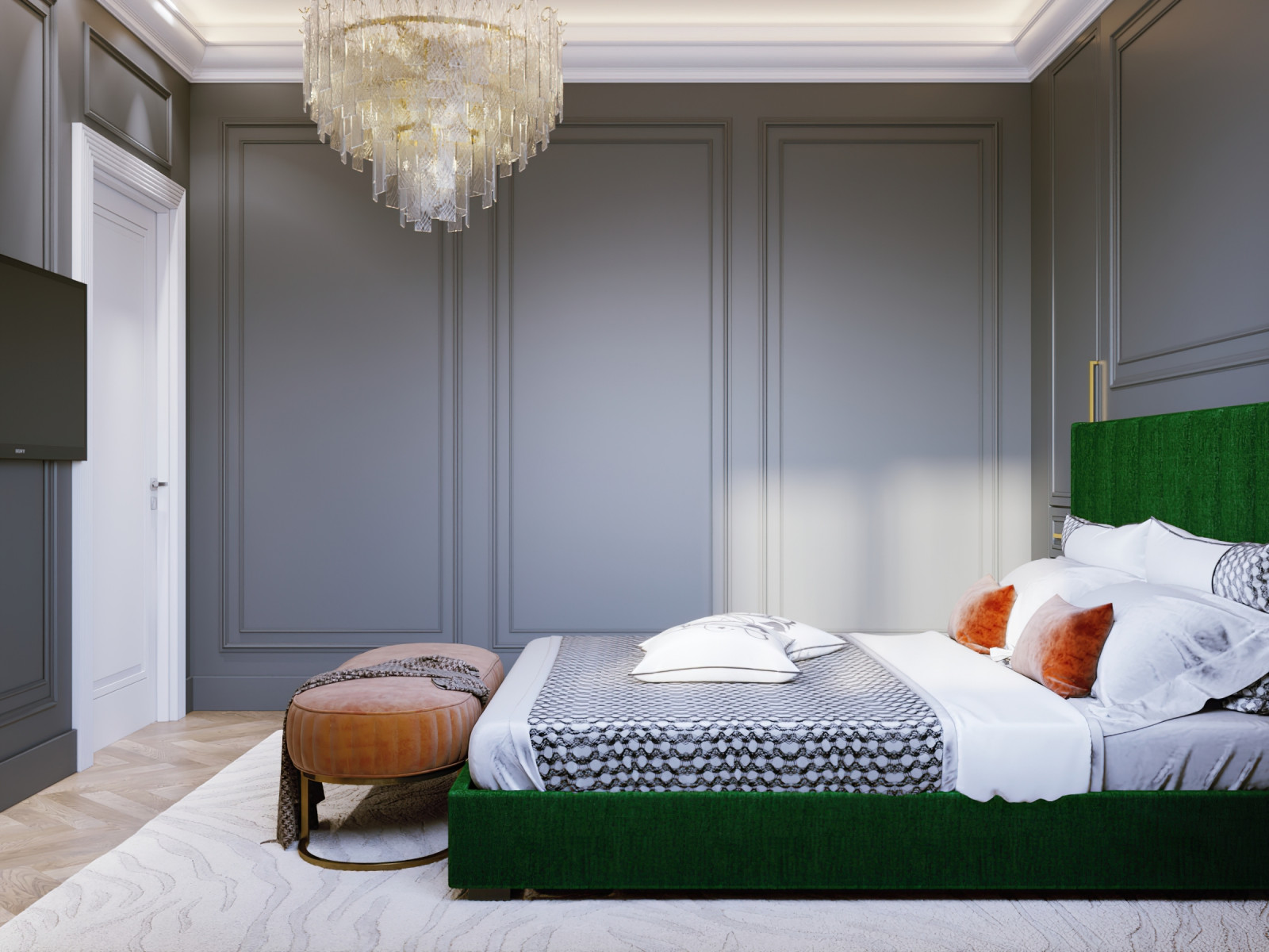 Интерьер загородного дома 280 кв.м КП Вешки