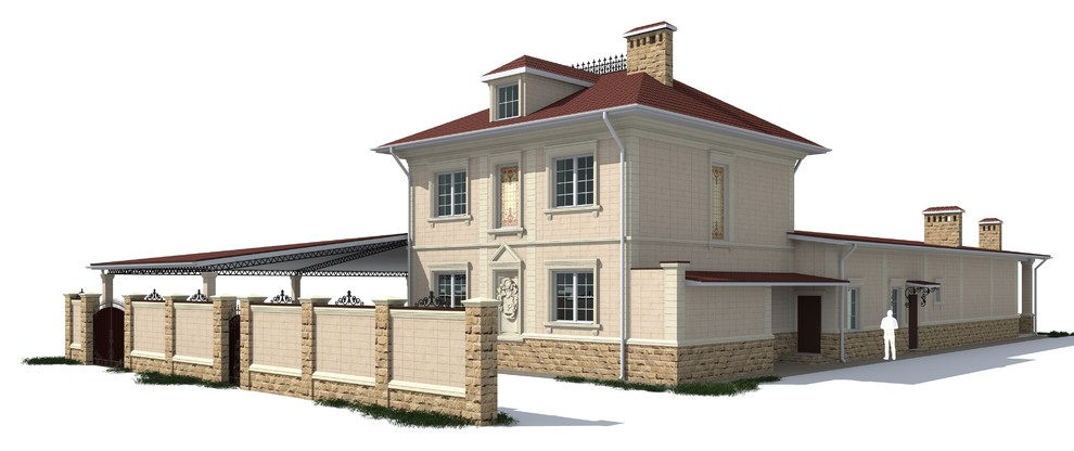 Проект фасада частного дома