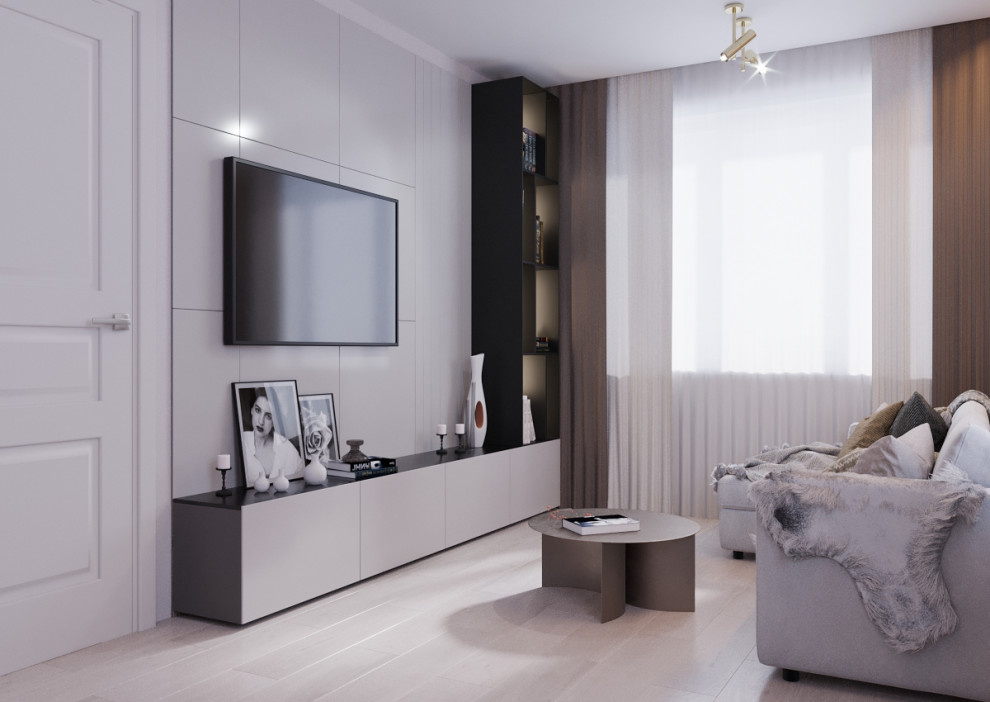 Dusty Rose Living Room & Kitchen