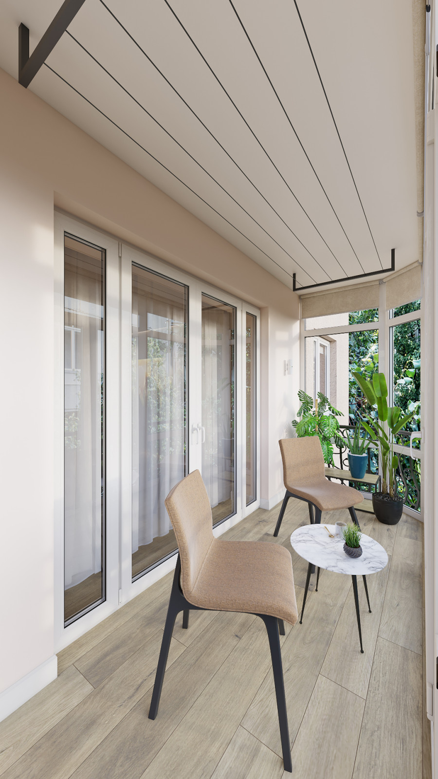 Дизайн двухкомнатной квартиры 44 м2