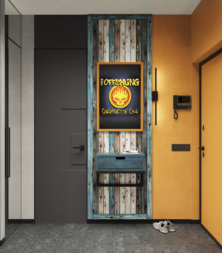 Проект квартиры 34м2 "Original Prankster" для юного начинающего художника