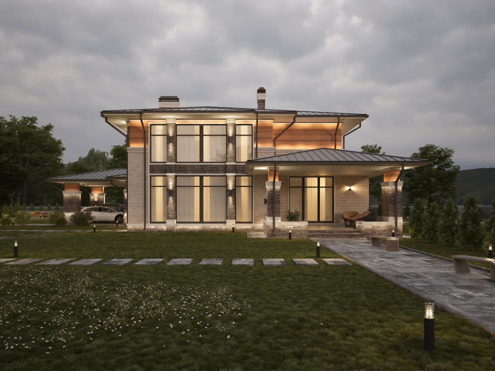 Обложка проекта: Дом в стиле "Райта"