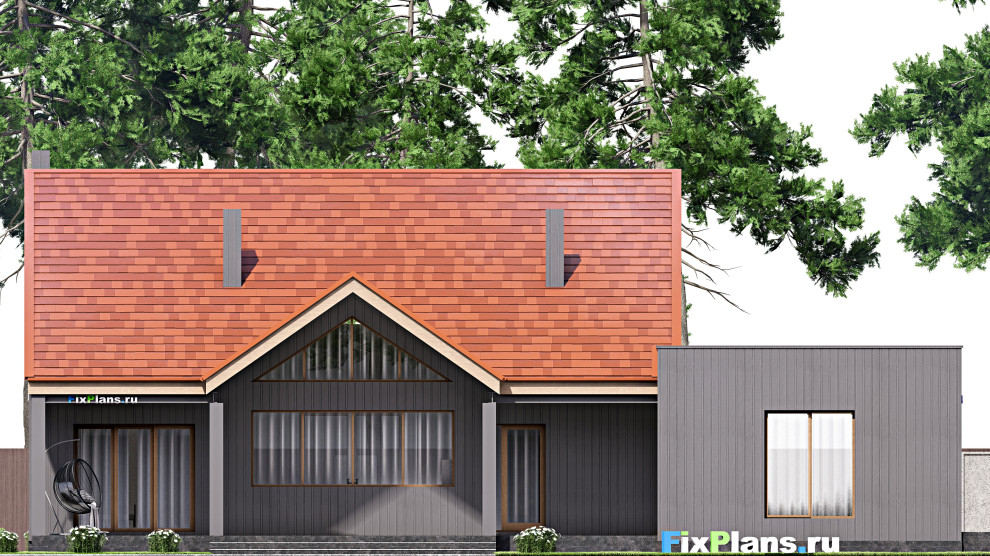 Проект одноэтажного дома 18х21м S246м2 F-16685