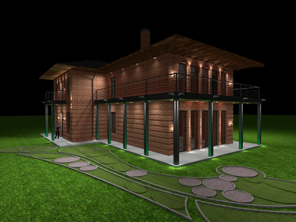 Освещение загородного дома