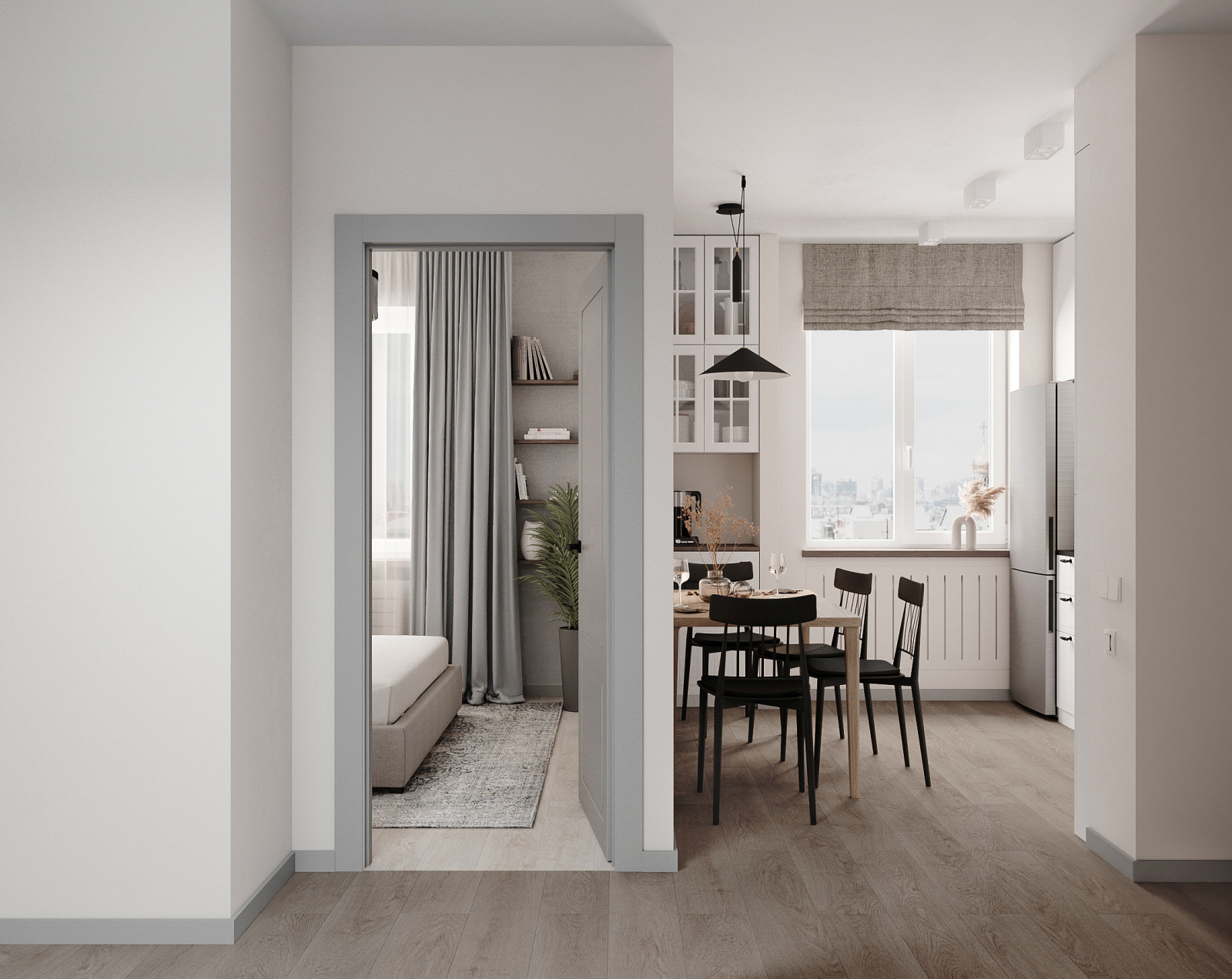 Дизайн-проект квартиры на Ленинском, Спб, 50 кв.м