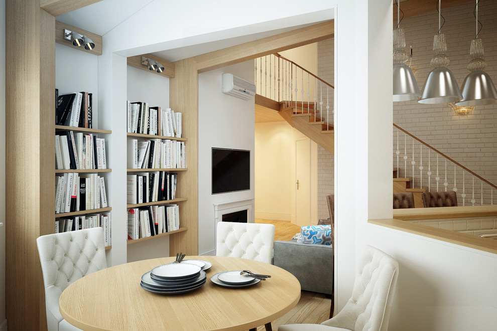 Светлый мансардный интерьер.Салтыковка