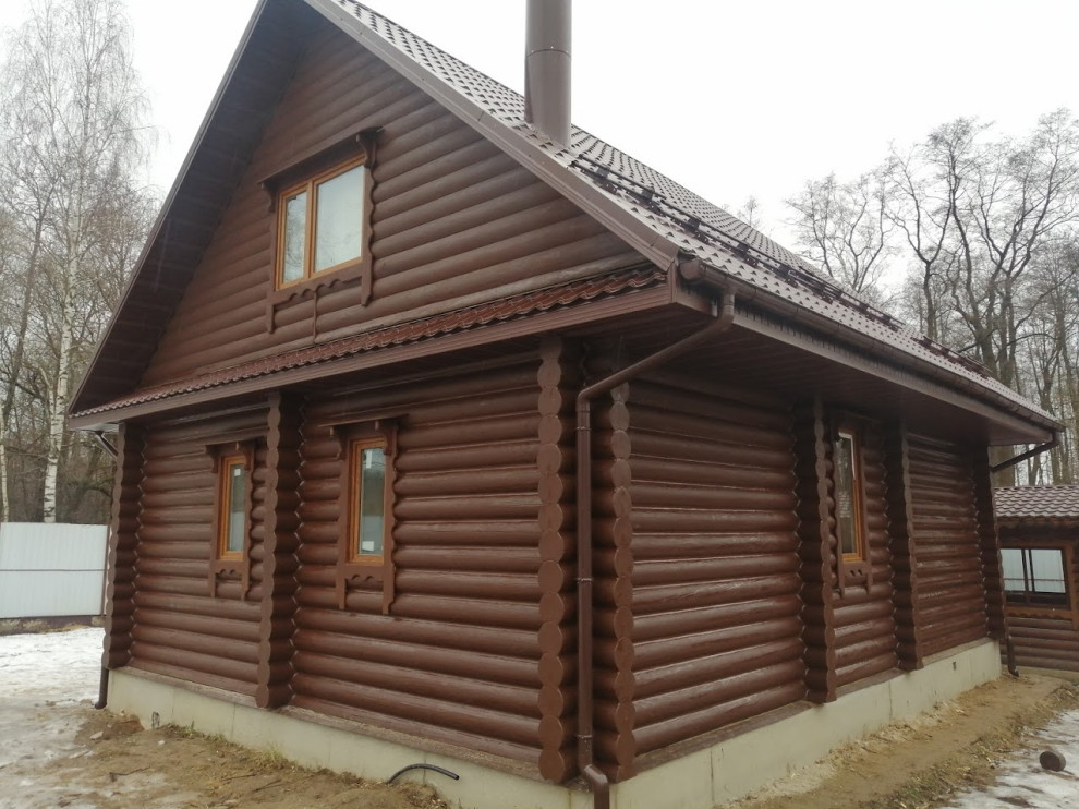 Обложка проекта: Дом из оцилиндрованного бревна