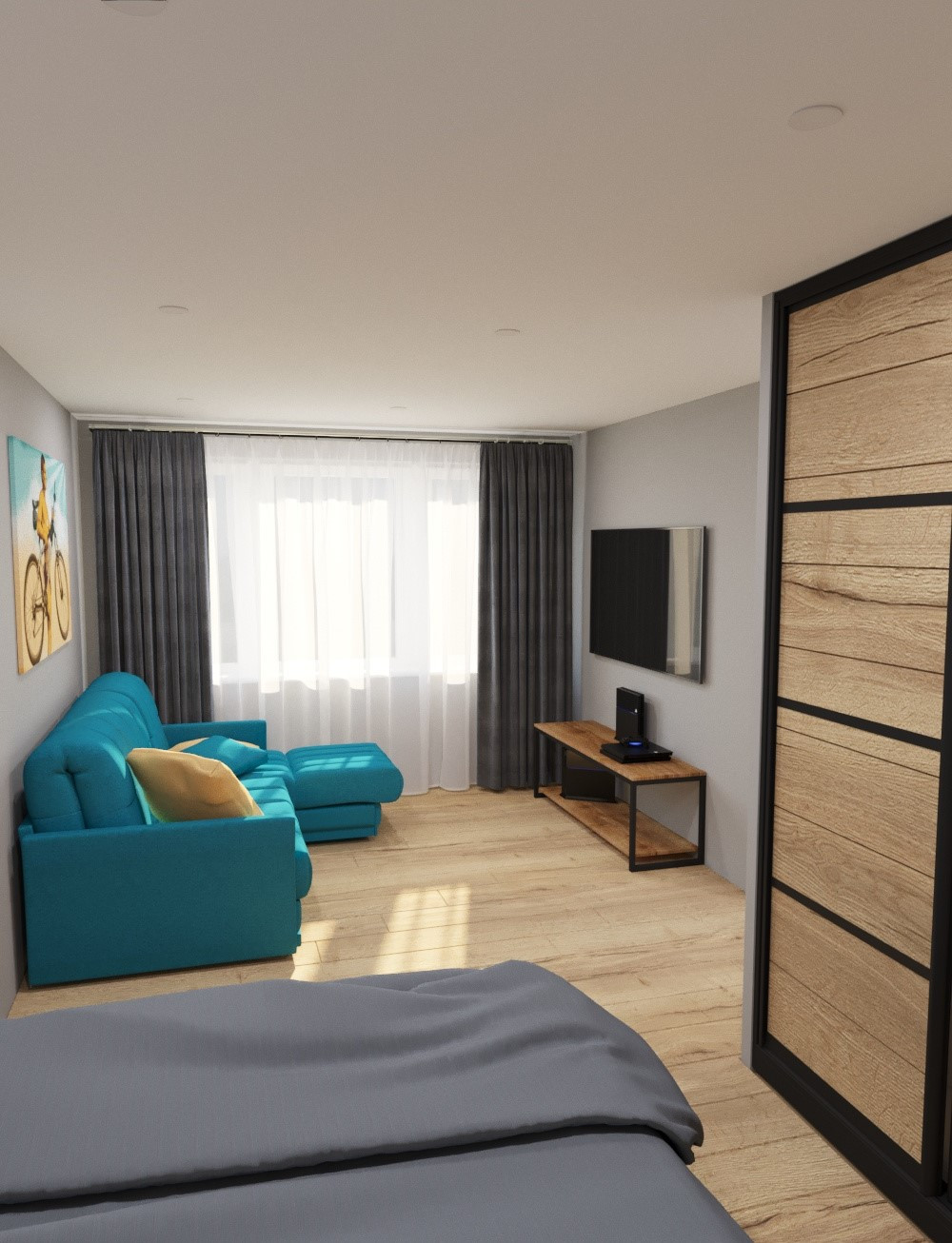 Обложка проекта: Однокомнатная хрущёвка для холостяка