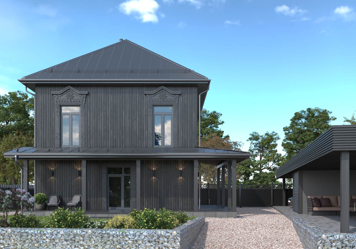 Фасады и интерьер. Дом в г. Кострома