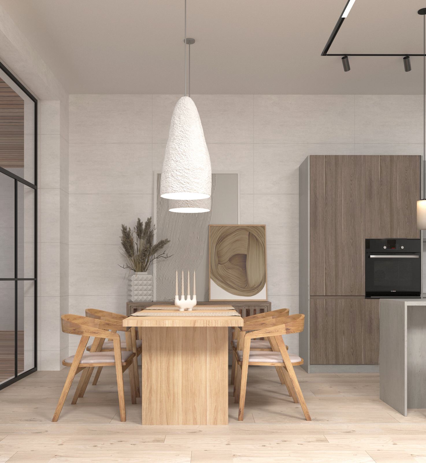 Интерьер частного дома в стиле эко-минимализм