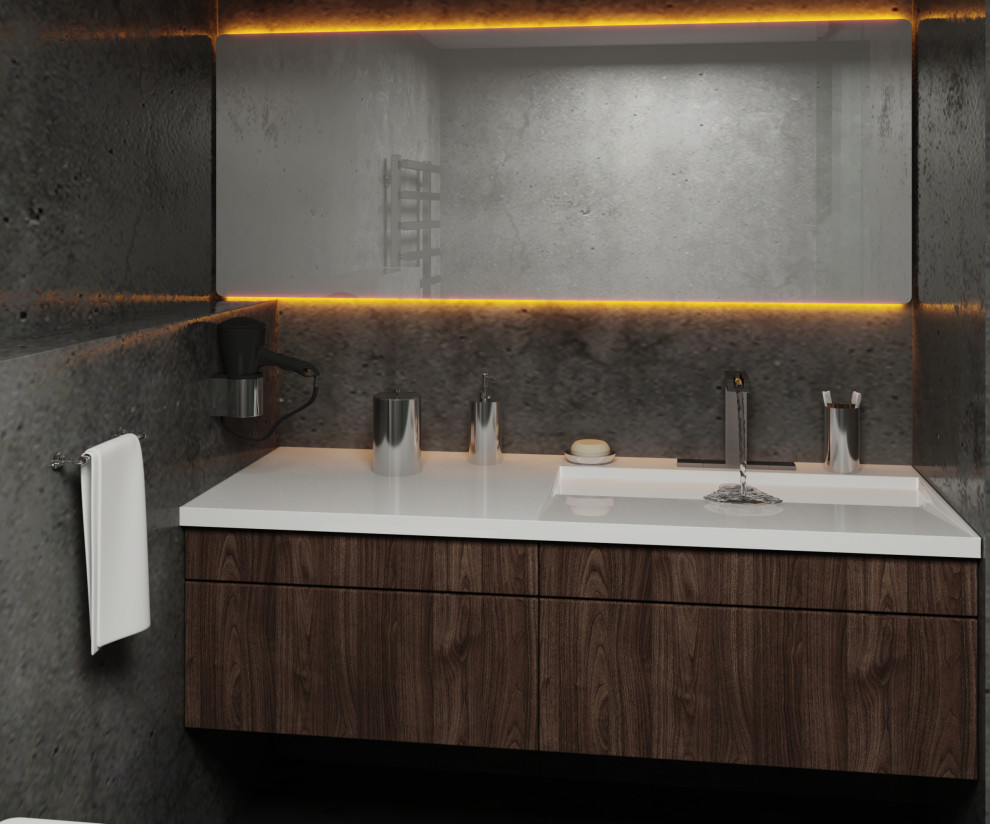 3д визуализация ванной комнаты