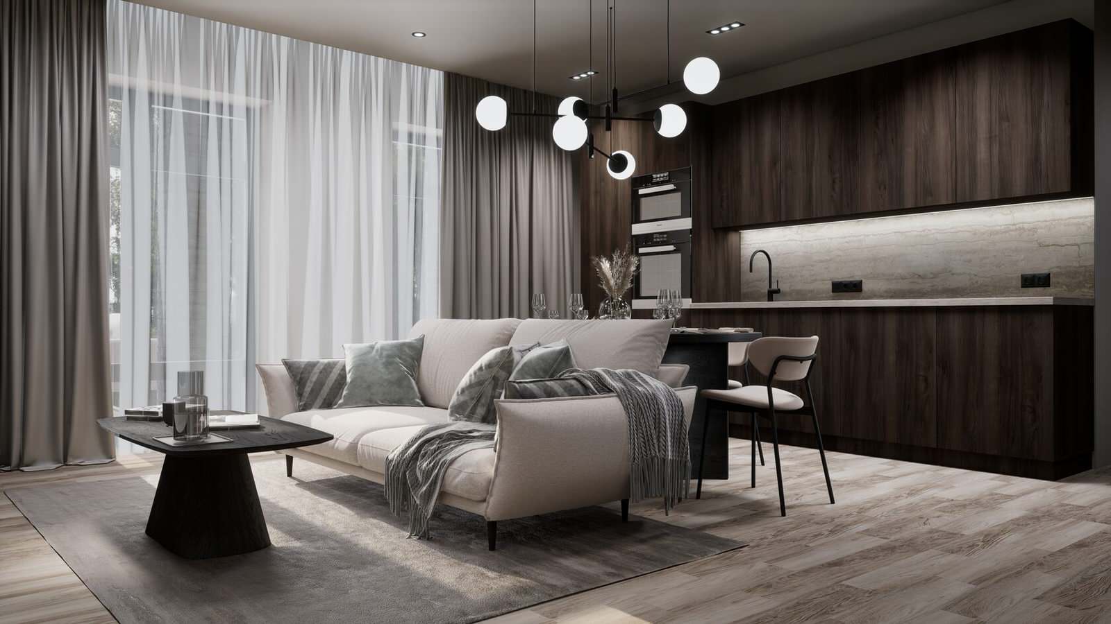 Дизайн интерьера для компании ВамДом (выставка OpenVillage 2024)