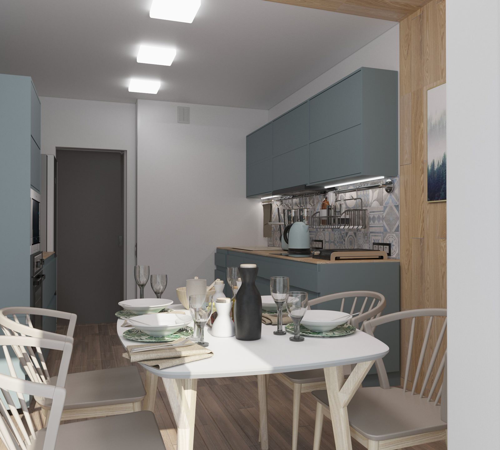 Квартира в современном стиле со скандинавским настроением