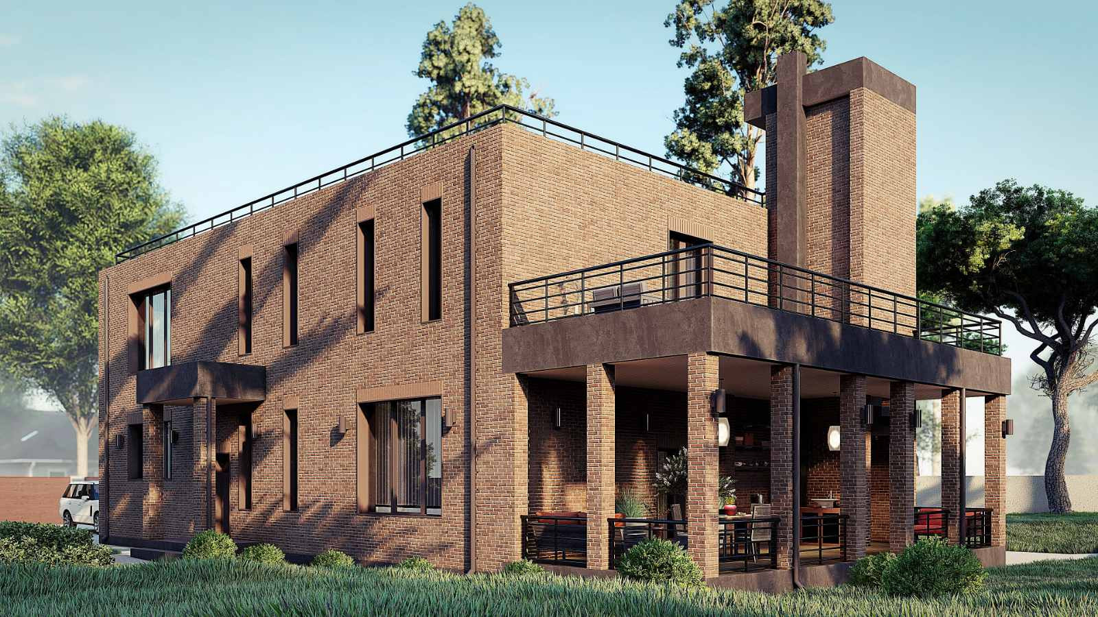 Обложка проекта: Двухэтажный дом