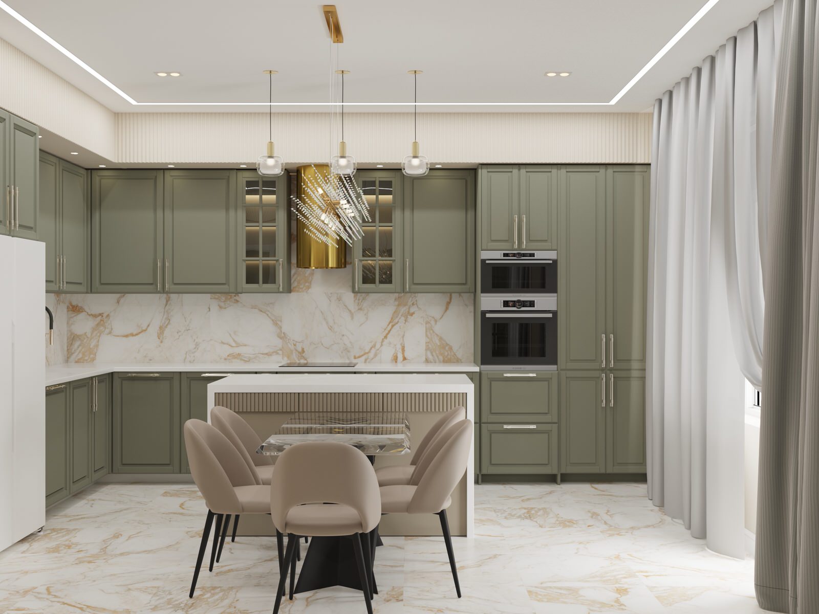 Кухня с островом