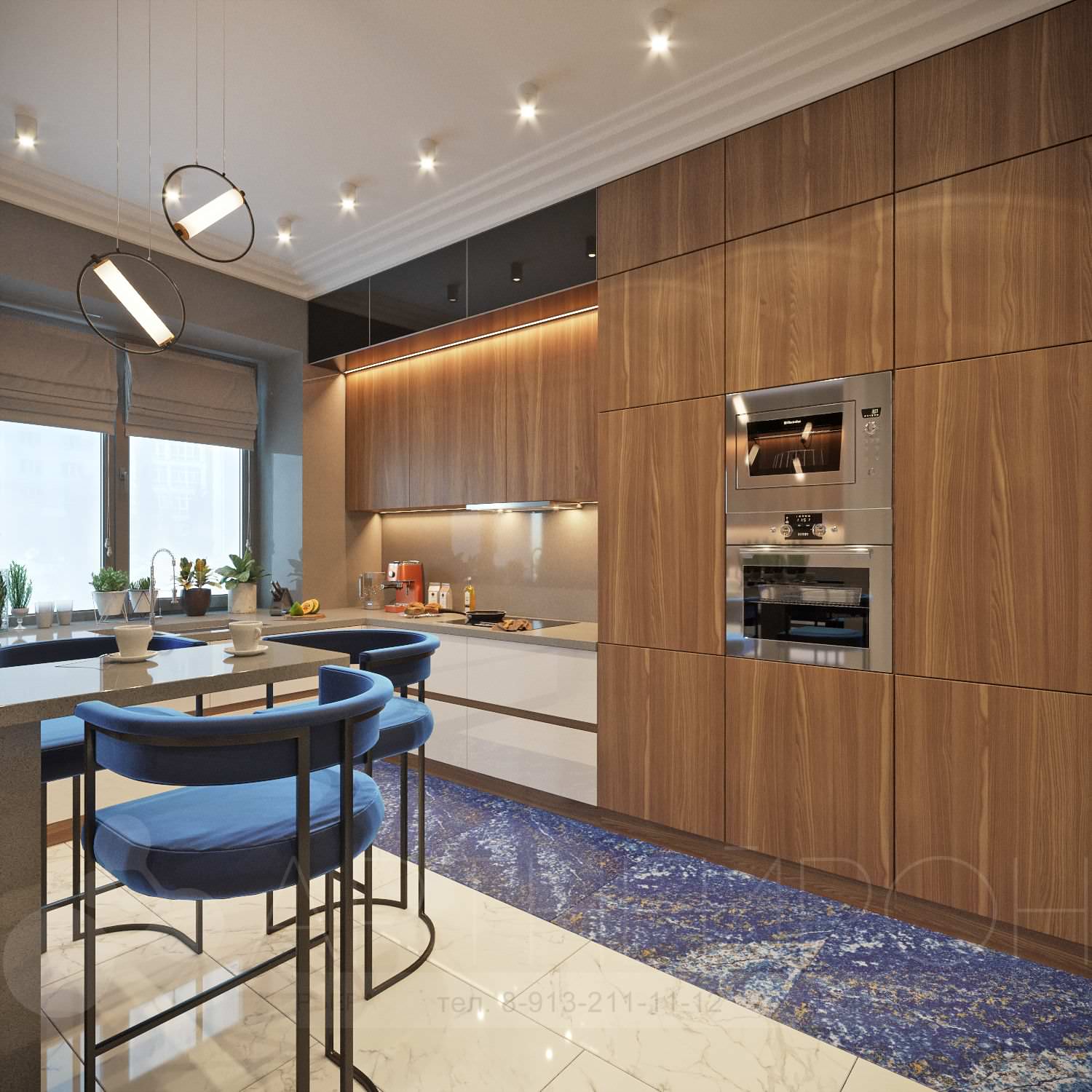 Дизайн кухни в квартире в Барнауле