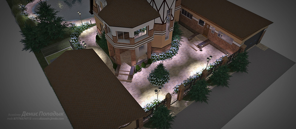 Проект экстерьера в стиле Фахверк