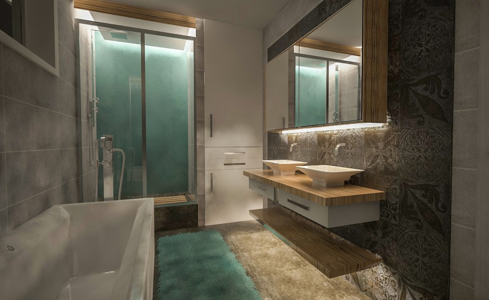 Дизайн-проект ванной комнаты от «Strekoza Design»