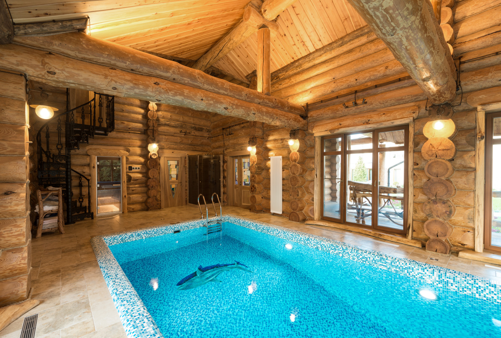 Здание Бани с бассейном комплекс отдыха