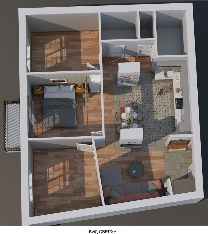 Четырешка из сталинской двушки, Волгоград