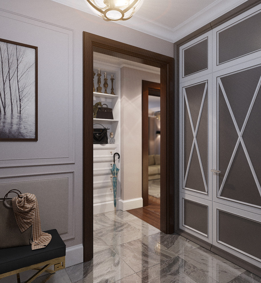 Project of Interiors at private flat at Molodogvardeyskaya Street, Moscow