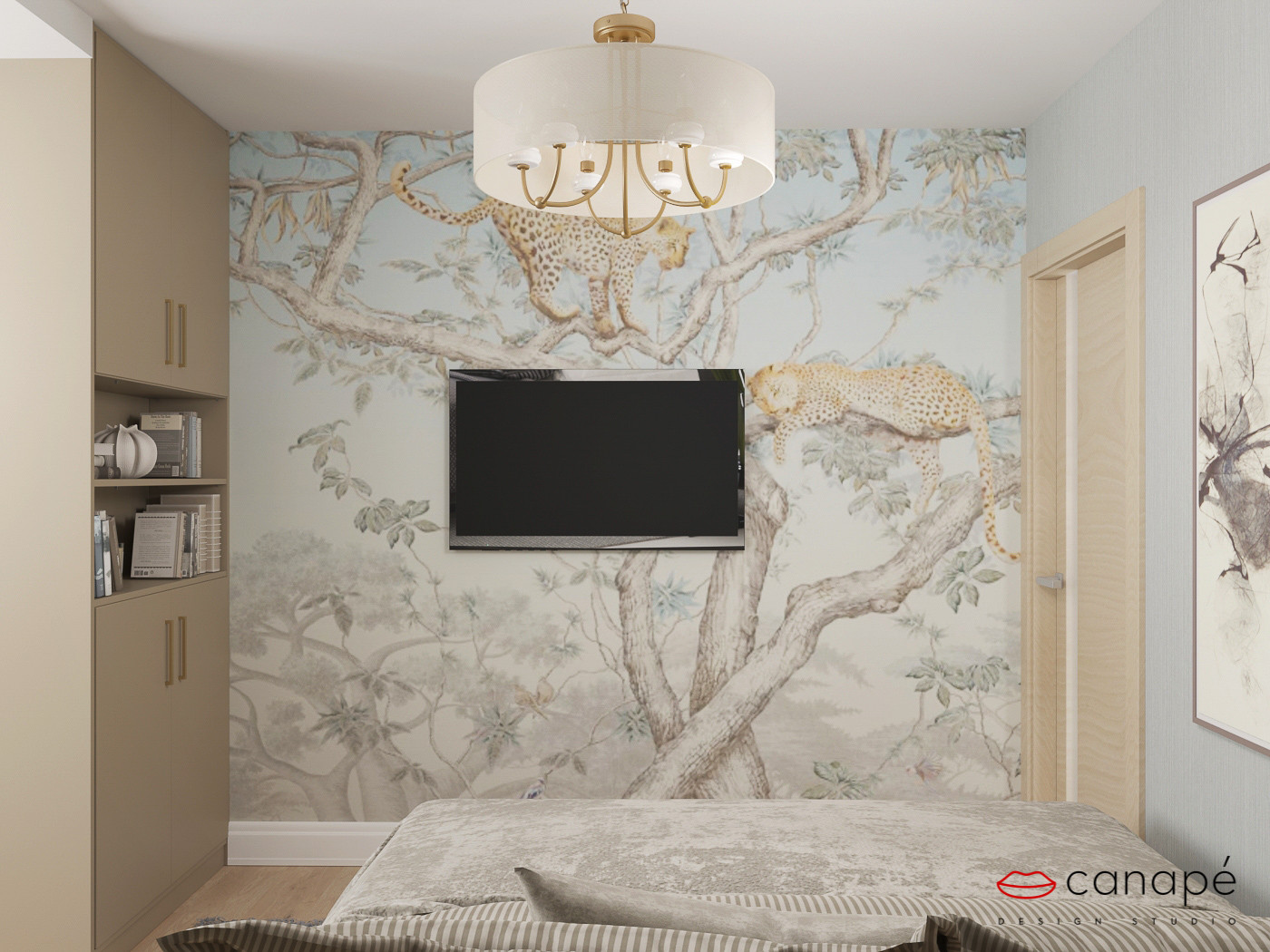 Нюансы синего и горчица