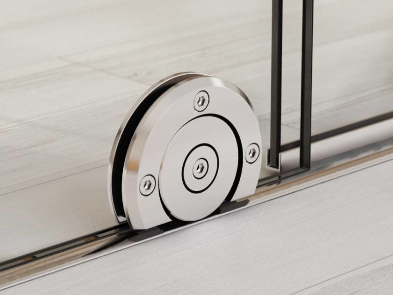 Раздвижная система TERRA M от MWE с напольным расположением кареток.