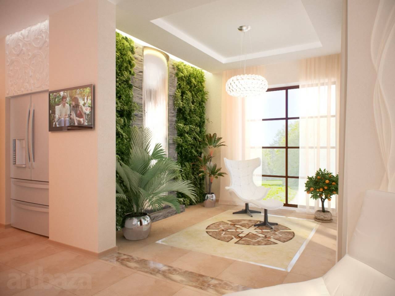 Фитостена загородного дома №2