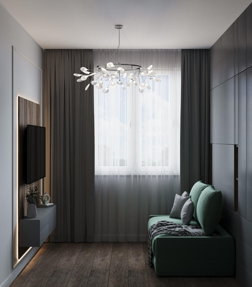 Дизайн-проект однокомнатной квартиры в современном стиле