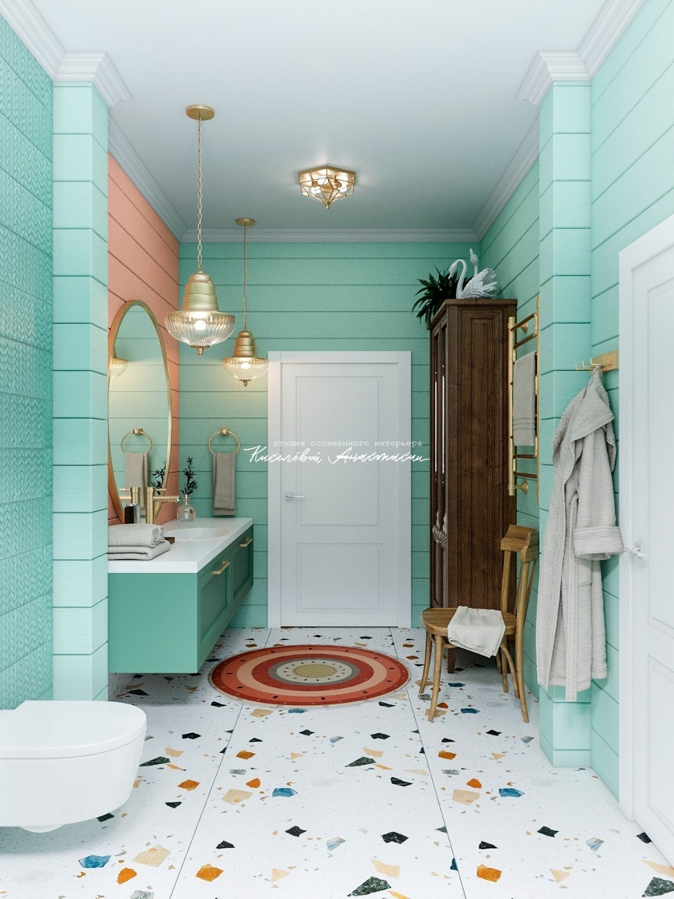 Деревянный дом в лесу