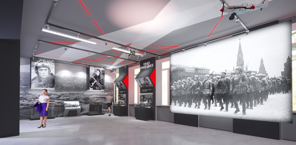 Выставочный зал для музея школы 1293 г. Москва