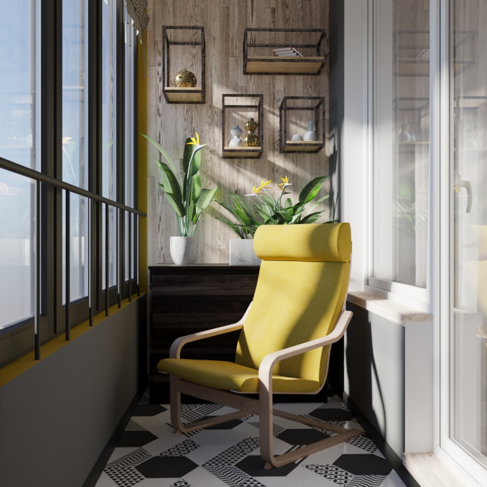 Обложка проекта: Интерьер компактной лоджии.