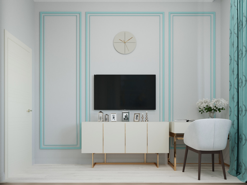 Спальня в цвете "Тиффани"