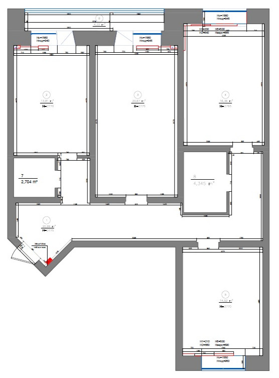 Ладожский бульвар. Обмерный план