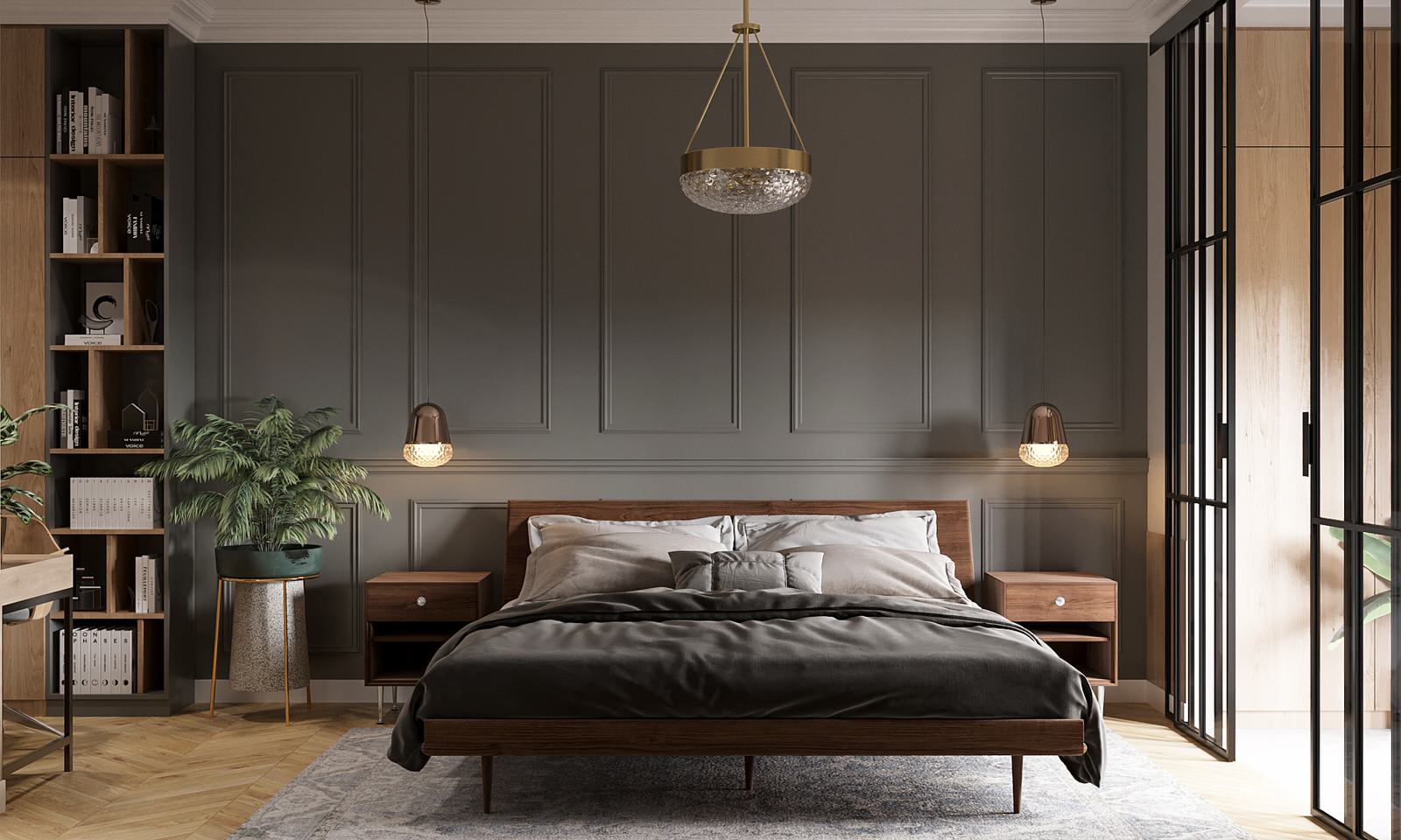 Небольшая квартира в Москве в мужском стиле