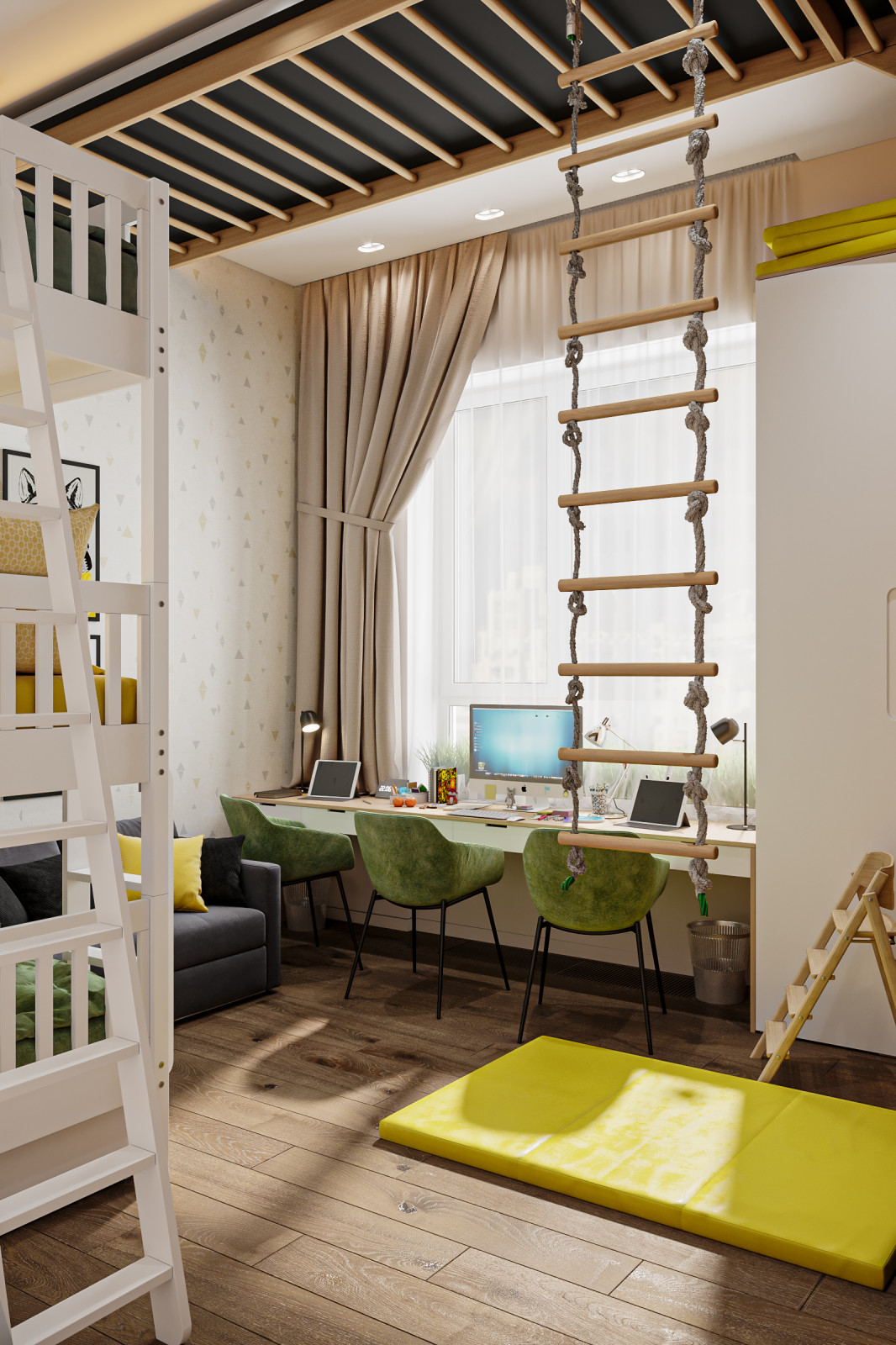 Квартира 132 кв.м. в современном стиле в ЖК "Ботанический сад LIFE".