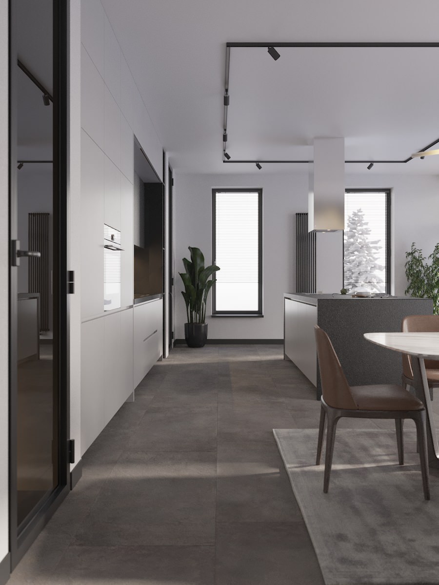 Дом Минимализм в пос.Позелы