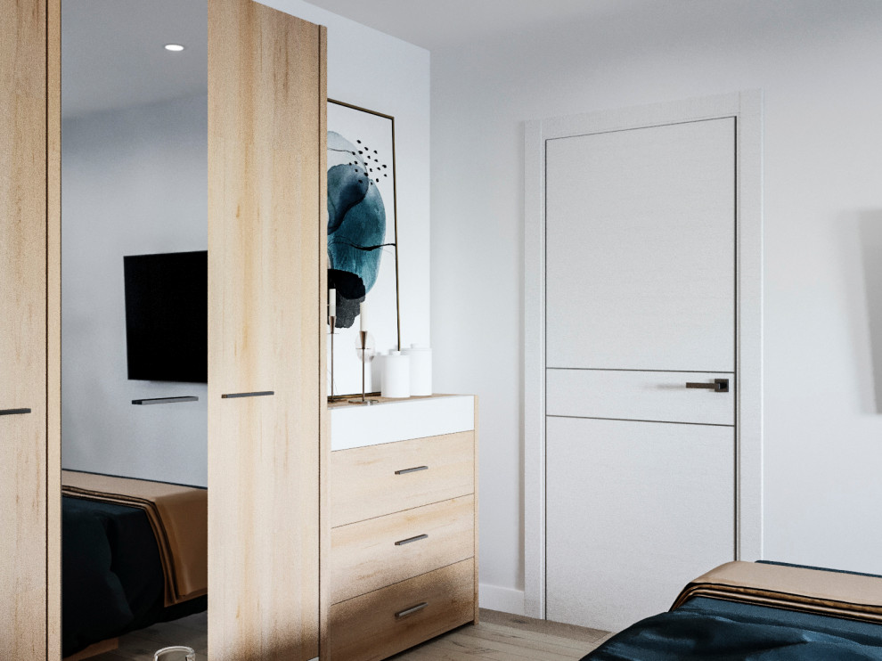 Трехкомнатная квартира в свежих оттенках