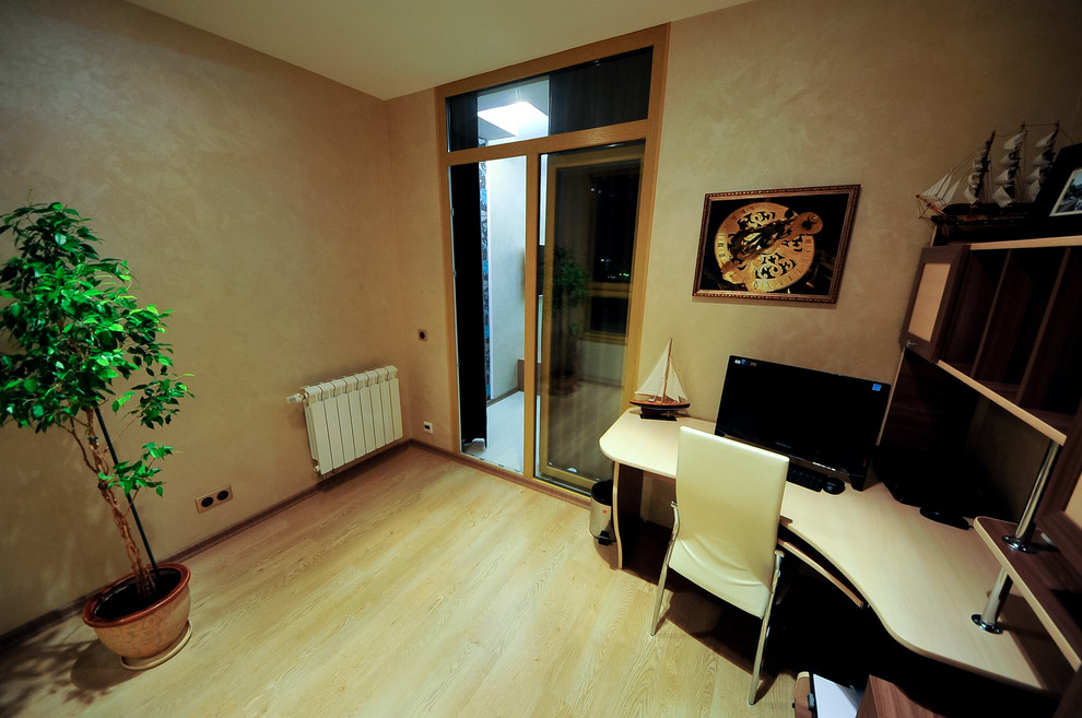 Скай Форт. Необычный интерьер квартиры площадью около 100 м2