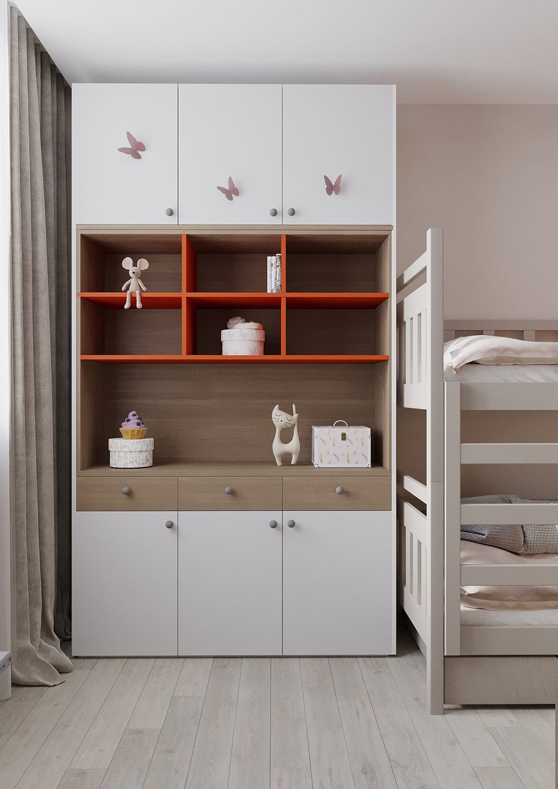 Дизайн детской для девочек