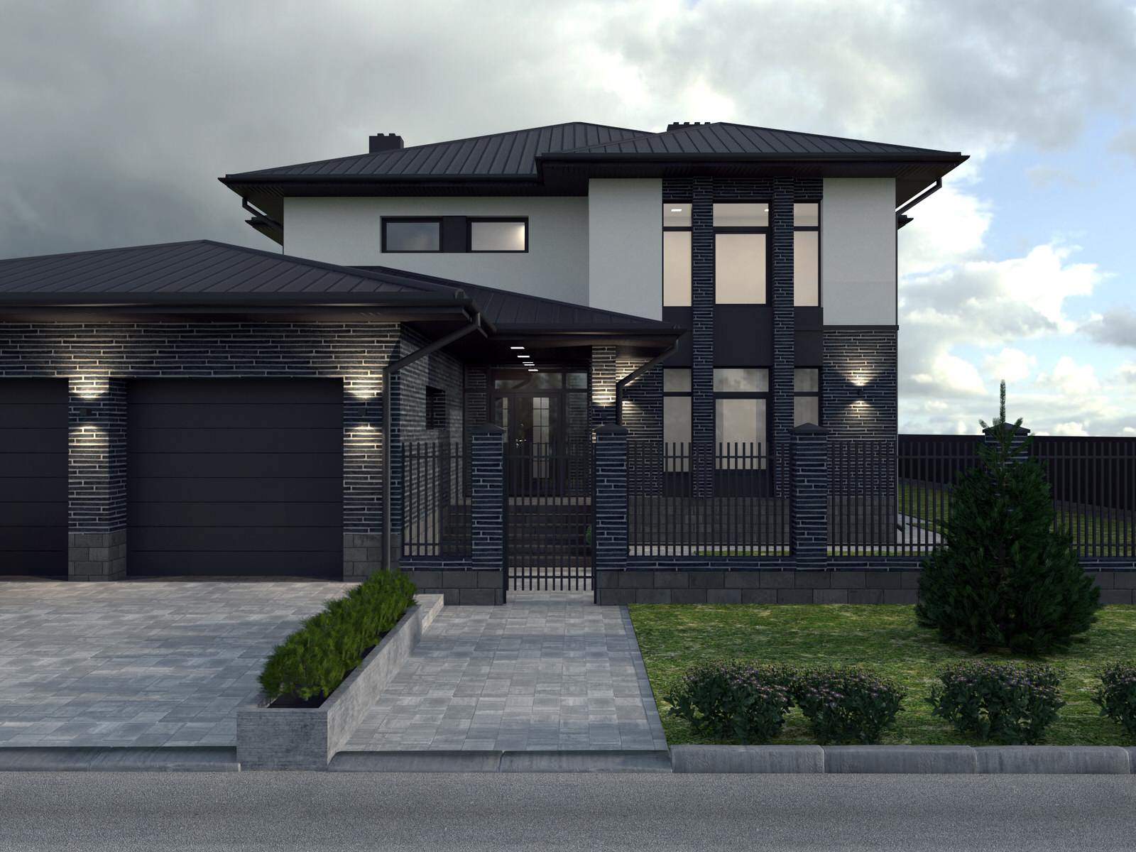 Проект дома 315  м.кв. в п. Пригородный