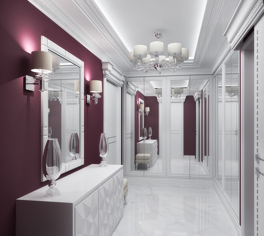 Interior in white colours