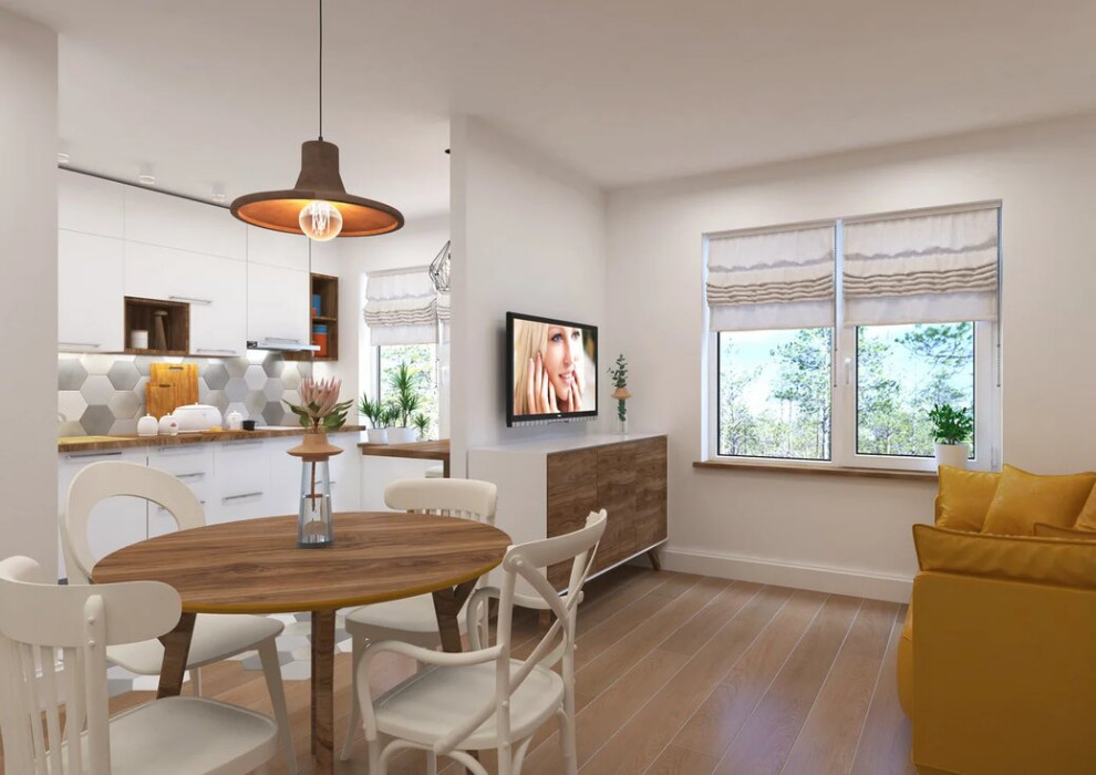 Эко-скандинавский стиль рядом с парком